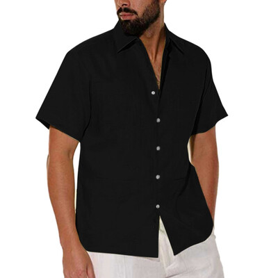 Toponeto Mens Baggy Cotton Linen Solid Muti-Pocket Short Sleeve Turn-down Collar Shirts
Toponeto Mens Baggy Cotton Linen Solid Muti-Pocket Short Sleeve Turn-down Collar Shirts