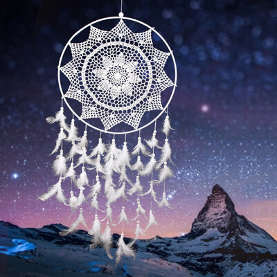 White Handmade Dream Catcher Feather Pendant Dream Catcher Creative Car Hanging Decoration
White Handmade Dream Catcher Feather Pendant Dream Catcher Creative Car Hanging Decoration