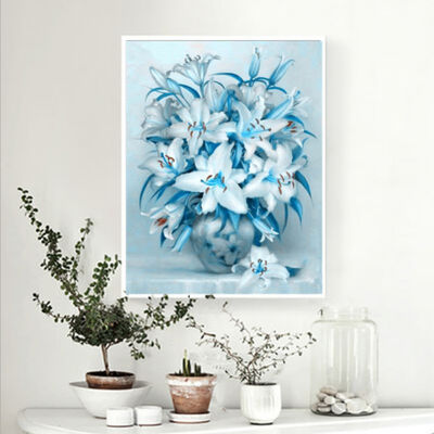 5D DIY Diamond Embroidery Painting Round Drill "Blue Lily Flowers" Cross Stitch Full Round Rhinestones Home Decoration Gift
5D DIY Diamond Embroidery Painting Round Drill "Blue Lily Flowers" Cross Stitch Full Round Rhinestones Home Decoration Gift