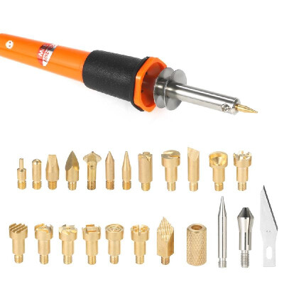 30W 24PCS Wood Pyrography Tool Set Wood Burning Kit Woodburning Tips Hobby Craft Soldering Iron Pen Tools for Wood BurningCarvi
30W 24PCS Wood Pyrography Tool Set Wood Burning Kit Woodburning Tips Hobby Craft Soldering Iron Pen Tools for Wood BurningCarvi