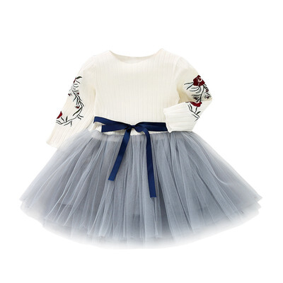 Embroidery Flowers Baby Girl Dress Autumn Long Sleeve Flower Bow Kids Dresses For Girls Mesh Princess Wedding Dresses
Embroidery Flowers Baby Girl Dress Autumn Long Sleeve Flower Bow Kids Dresses For Girls Mesh Princess Wedding Dresses