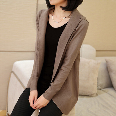 2018 spring&autumn wear new Korean version of womens loose suit collar knitted cardigan long sleeve sweater jacket
2018 spring&autumn wear new Korean version of womens loose suit collar knitted cardigan long sleeve sweater jacket