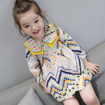 Baby Girls Dress New Autumn Waist Princess Dress Fashion Print Dress Geometric Print Knee-length Dress 0-3T Newborn Baby Clothes
Baby Girls Dress New Autumn Waist Princess Dress Fashion Print Dress Geometric Print Knee-length Dress 0-3T Newborn Baby Clothes