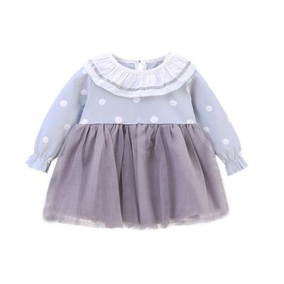 Autumn Girls Clothes Casual Dress for Baby Girls Long Sleeve Polka Dot Print Mesh Dress Kids Pageant Princess Dresses
Autumn Girls Clothes Casual Dress for Baby Girls Long Sleeve Polka Dot Print Mesh Dress Kids Pageant Princess Dresses