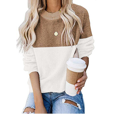 Tailored Womens Casual Long Sleeve Color Block Pullover Sweatshirt Fuzzy Fleece Tops
Tailored Womens Casual Long Sleeve Color Block Pullover Sweatshirt Fuzzy Fleece Tops