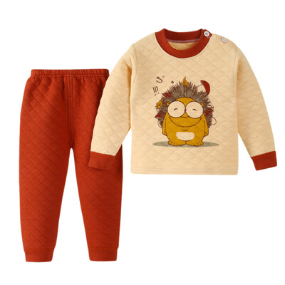 Boys Thermal Underwear Set Girls Pajamas Cute Cartoon Printed T-shirt Tops Pants For Toddler Kid
Boys Thermal Underwear Set Girls Pajamas Cute Cartoon Printed T-shirt Tops Pants For Toddler Kid