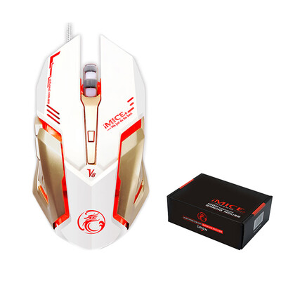 iMICE V8 Wired Gaming Mouse Gamer Optical Computer Game Mause 250-4000 DPI Ergonomic LED Light Mice PC Laptop
iMICE V8 Wired Gaming Mouse Gamer Optical Computer Game Mause 250-4000 DPI Ergonomic LED Light Mice PC Laptop