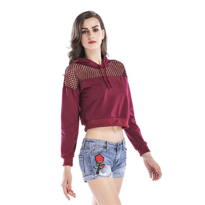 Sexy Hollow Out Mesh Stitching Women Hoodies New Autumn Simple Solid Color Casual Loose Hooded Long Sleeve Female Hoodies
Sexy Hollow Out Mesh Stitching Women Hoodies New Autumn Simple Solid Color Casual Loose Hooded Long Sleeve Female Hoodies