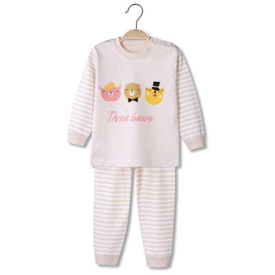 Spring Winter Children Casual Sleepy Clothes Baby Boys Girls Striped Cartoon Printing Long Sleeve Pajamas Kids Thermal Clothes
Spring Winter Children Casual Sleepy Clothes Baby Boys Girls Striped Cartoon Printing Long Sleeve Pajamas Kids Thermal Clothes