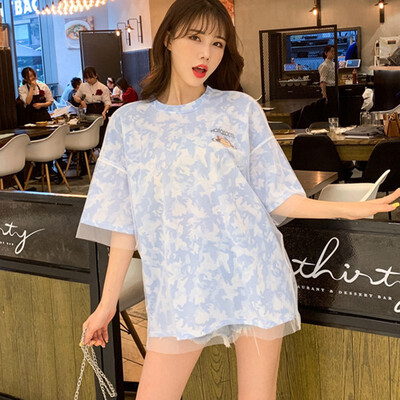 T Shirt Women Transparent Summer Tops Fashion Hollow Out Sexy Ladies Short Sleeve Loose Fake two pieces T-Shirts Women Shirt
T Shirt Women Transparent Summer Tops Fashion Hollow Out Sexy Ladies Short Sleeve Loose Fake two pieces T-Shirts Women Shirt