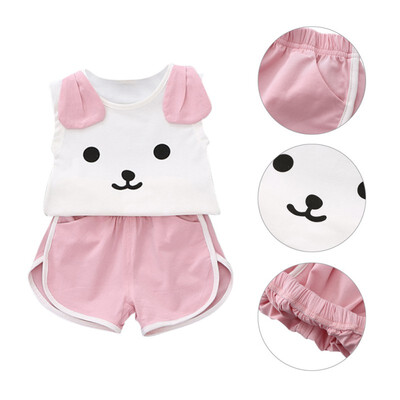 Summer Cute Cartoon 2PCS Kids Baby Girls Cute Dog Cartoon Vest Top Shorts Pants Suits Clothes Girls Clothing Sets
Summer Cute Cartoon 2PCS Kids Baby Girls Cute Dog Cartoon Vest Top Shorts Pants Suits Clothes Girls Clothing Sets
