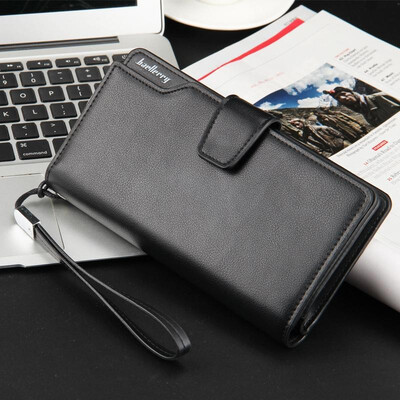 Men Wallets Long Purse Clutch PU Leather Zipper Press Stud Solid Credit Card Holder Vintage Organizer with Wrist Strap
Men Wallets Long Purse Clutch PU Leather Zipper Press Stud Solid Credit Card Holder Vintage Organizer with Wrist Strap