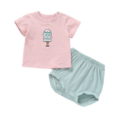 2019 Childrens Summer Clothes Cotton Short Sleeve Boys Clothes Tops Shorts 2PCS Baby Body Suit Cartoon kids Girls Clothes Set
2019 Childrens Summer Clothes Cotton Short Sleeve Boys Clothes Tops Shorts 2PCS Baby Body Suit Cartoon kids Girls Clothes Set