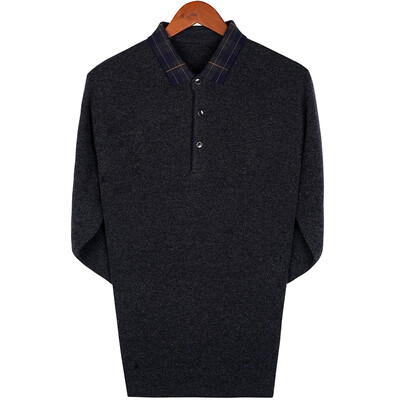 Hengyuanxiang long-sleeved t-shirt mens business lapel polo shirt middle-aged father loaded autumn wool bottoming gray 105170M
Hengyuanxiang long-sleeved t-shirt mens business lapel polo shirt middle-aged father loaded autumn wool bottoming gray 105170M