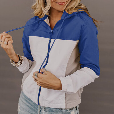 Tailored Womens Autumn Zipper Long Sleeve Multi-Color Stitching Casual Hooded Sweater
Tailored Womens Autumn Zipper Long Sleeve Multi-Color Stitching Casual Hooded Sweater