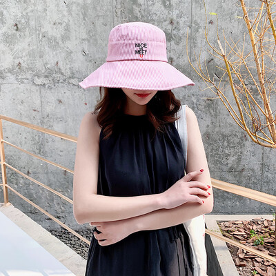 2019 Korean version of Joker letters Japanese cute soft sister mask UV sunscreen stripes fisherman hat woman
2019 Korean version of Joker letters Japanese cute soft sister mask UV sunscreen stripes fisherman hat woman