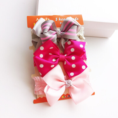 3 piecesSet Lace Flower Baby Girls Turban Headband Children Bow Elastic Hair Band Hair Accessories
3 piecesSet Lace Flower Baby Girls Turban Headband Children Bow Elastic Hair Band Hair Accessories