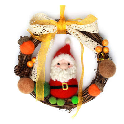 Christmas Handmade Wool Felt DIY Package Garland Wreath Wool Felting Craft Needle Felting Material Kit For Christmas
Christmas Handmade Wool Felt DIY Package Garland Wreath Wool Felting Craft Needle Felting Material Kit For Christmas