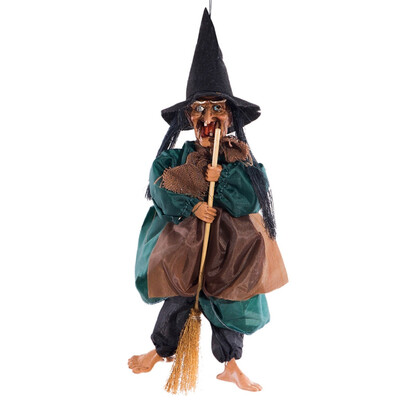Witch Hanging Decoration Halloween Props Large Voice Control Ride Broom Witch Hanging Decoration With Sound And Red Light
Witch Hanging Decoration Halloween Props Large Voice Control Ride Broom Witch Hanging Decoration With Sound And Red Light