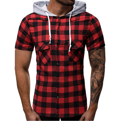 Toponeto Fashion Mens Summer Hooded Pocket Short Sleeve Plaid T-shirt Top Vest Blouse
Toponeto Fashion Mens Summer Hooded Pocket Short Sleeve Plaid T-shirt Top Vest Blouse