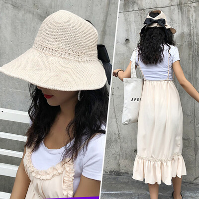 Summer new ladies sun hat outing can fold sun hat big eaves bow hundred empty top straw hat
Summer new ladies sun hat outing can fold sun hat big eaves bow hundred empty top straw hat