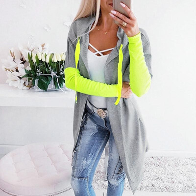 Women Cardigan Hooded Neckline Open Front Drop Shoulder Pocket Irregular Hemline Casual Outerwear
Women Cardigan Hooded Neckline Open Front Drop Shoulder Pocket Irregular Hemline Casual Outerwear
