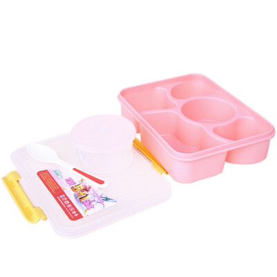 Portable Divided-grid Lunch Box With Lid Five Grid Lunchbox Student Bento Box Tableware
Portable Divided-grid Lunch Box With Lid Five Grid Lunchbox Student Bento Box Tableware