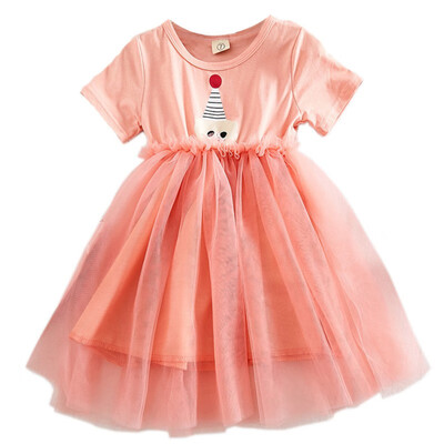 Cute Children Summer Sweet Casual Cartoon Print Cute Color Mesh Short Sleeve Sweet Princess Dress 1-7Y Toddler Girl Clothes
Cute Children Summer Sweet Casual Cartoon Print Cute Color Mesh Short Sleeve Sweet Princess Dress 1-7Y Toddler Girl Clothes
