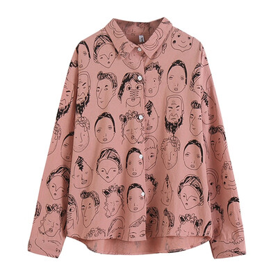 Womens Batwing Sleeve Streetwear Shirts Japan Harajuku Style Girls Cotton Linen Printed Cartoon Casual Spring Summer Tops
Womens Batwing Sleeve Streetwear Shirts Japan Harajuku Style Girls Cotton Linen Printed Cartoon Casual Spring Summer Tops