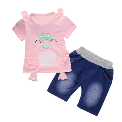 Baby Girls Clothing Sets New Summer Girls Cothes Children Clothing Cartoon Print Penguin Short TopShortPants Suit 0-4T
Baby Girls Clothing Sets New Summer Girls Cothes Children Clothing Cartoon Print Penguin Short TopShortPants Suit 0-4T