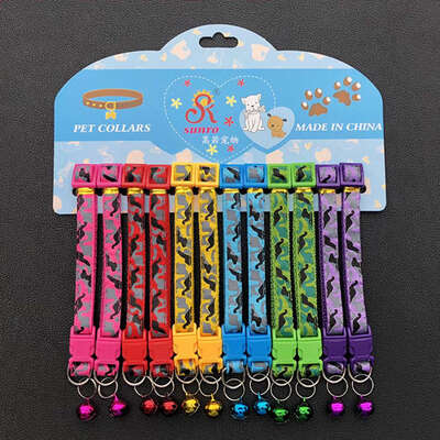 Pet Adjustable Nylon Bowtie Collar Footprints Dinosaur Fishbone Printed Cute Cat Neck Decoration Cat Collar For Kitty
Pet Adjustable Nylon Bowtie Collar Footprints Dinosaur Fishbone Printed Cute Cat Neck Decoration Cat Collar For Kitty