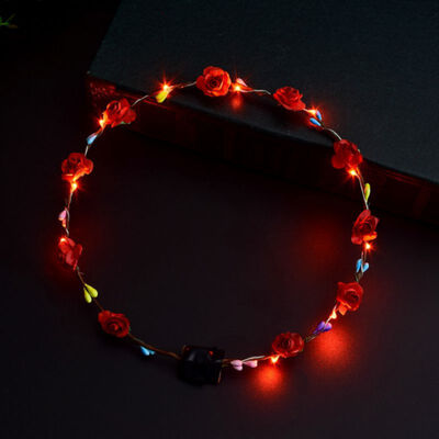 Hot Party Crown Flower Headband LED Light Up Hair Wreath Hairband Garlands Women Halloween Christmas Glowing Wreath
Hot Party Crown Flower Headband LED Light Up Hair Wreath Hairband Garlands Women Halloween Christmas Glowing Wreath