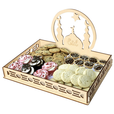 Gobestart Wooden Artistic Eid Mubarak Party Serving Tableware Tray Display Wood Decoration
Gobestart Wooden Artistic Eid Mubarak Party Serving Tableware Tray Display Wood Decoration
