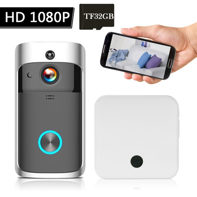 WiFi Smart Wireless Security DoorBell Smart HD 1080P Visual Intercom Recording Video Door Phone Remote Home Monitoring Night Visio
WiFi Smart Wireless Security DoorBell Smart HD 1080P Visual Intercom Recording Video Door Phone Remote Home Monitoring Night Visio