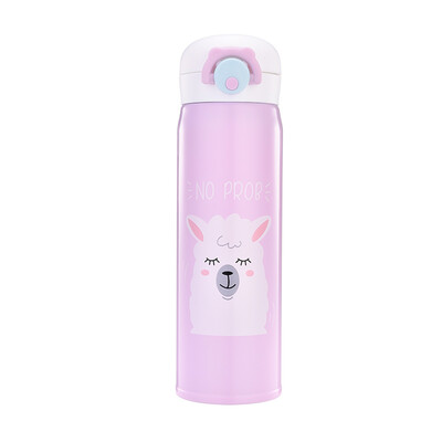 Creative New Cartoon Alpaca Bouncing Cover Stainless Steel Cup Portable Adult Kids Vacuum Flask Water Bottle
Creative New Cartoon Alpaca Bouncing Cover Stainless Steel Cup Portable Adult Kids Vacuum Flask Water Bottle
