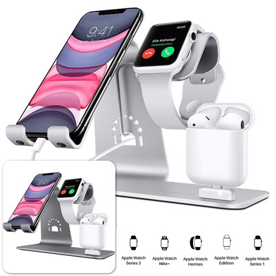 Fashion 3-in-1 aluminum wireless charger stand for iPhone Qi Vertical fast charging station for iWatch AirPods
Fashion 3-in-1 aluminum wireless charger stand for iPhone Qi Vertical fast charging station for iWatch AirPods