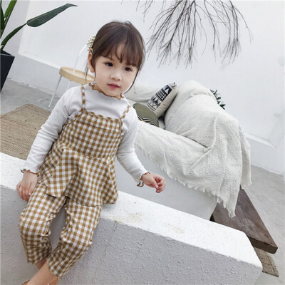 Children Set 1-7T Baby Girl Dress New Autumn Plaid Print Pants Cotton Long Sleeve T-shirt Round Collar Sling Vest Soft Three-pie
Children Set 1-7T Baby Girl Dress New Autumn Plaid Print Pants Cotton Long Sleeve T-shirt Round Collar Sling Vest Soft Three-pie