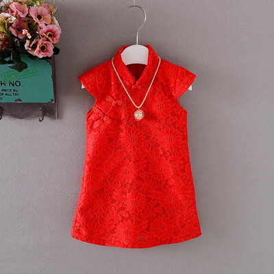 Girls Dress Spring Autumn Oriental Chinese Traditional Costumes Cheongsam Princess Dress Children Cute Lace Girls Clothes
Girls Dress Spring Autumn Oriental Chinese Traditional Costumes Cheongsam Princess Dress Children Cute Lace Girls Clothes