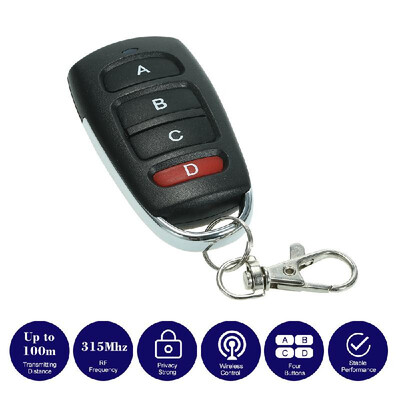 315MHz 4 Buttons Touch Switch Copying Transmitter Cloning Duplicator Garage Opener Electric Garage Door Remote Control Key Fob
315MHz 4 Buttons Touch Switch Copying Transmitter Cloning Duplicator Garage Opener Electric Garage Door Remote Control Key Fob