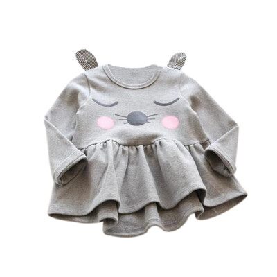 Autumn Casual Baby Kids Girls Long Sleeve Dress Cartoon Ear Print Dress Children Princess Pageant Dresses
Autumn Casual Baby Kids Girls Long Sleeve Dress Cartoon Ear Print Dress Children Princess Pageant Dresses