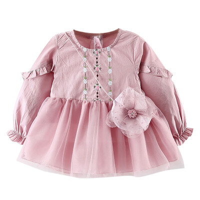 Autumn Casual Baby Girls Embroidery Floral Print Long Sleeve Dress Kids Toddler Mesh Sundress With Bag
Autumn Casual Baby Girls Embroidery Floral Print Long Sleeve Dress Kids Toddler Mesh Sundress With Bag