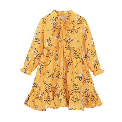 Girls Dress with Floral Long Sleeve Princess Dress with Bow Tie Children Costume Kids Party Dresses Baby Girl Clothes
Girls Dress with Floral Long Sleeve Princess Dress with Bow Tie Children Costume Kids Party Dresses Baby Girl Clothes