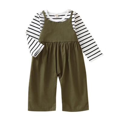 Autumn Baby Girls Set Long Sleeve Striped Printed Blouse Tops Suspenders Pants Casual Outfits Set
Autumn Baby Girls Set Long Sleeve Striped Printed Blouse Tops Suspenders Pants Casual Outfits Set