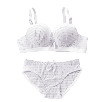 Sexy High Quality Women Bras Sets Lace Decorate Striped Print Push Up Underwear Bow Bras&Cotton Panties
Sexy High Quality Women Bras Sets Lace Decorate Striped Print Push Up Underwear Bow Bras&Cotton Panties
