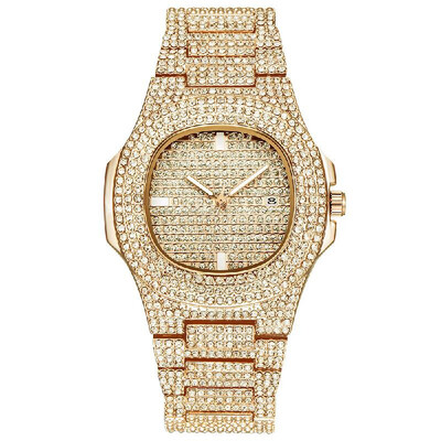 Men Business Quartz Watch Luxury Full Diamond Watches Fashion Calendar Alloy Band Wrist Watch
Men Business Quartz Watch Luxury Full Diamond Watches Fashion Calendar Alloy Band Wrist Watch