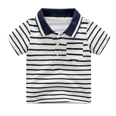 Summer Baby Boy Short Sleeve Shirts For Kids Turndown Cotton Casual Tops Tees Pure Color Striped 3-8T
Summer Baby Boy Short Sleeve Shirts For Kids Turndown Cotton Casual Tops Tees Pure Color Striped 3-8T