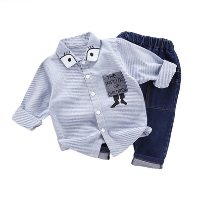 Autumn Baby Boy Clothes Fashion Long Sleeve Striped Cartoon Print T-shirt TopsPants Trousers Toddler Casual Outfits
Autumn Baby Boy Clothes Fashion Long Sleeve Striped Cartoon Print T-shirt TopsPants Trousers Toddler Casual Outfits