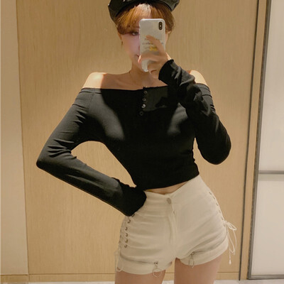 Sexy Off The Shoulder Basic Tee Tops For Women Autumn Solid Color Long Sleeve Bottoming Tee Shirts Femme
Sexy Off The Shoulder Basic Tee Tops For Women Autumn Solid Color Long Sleeve Bottoming Tee Shirts Femme