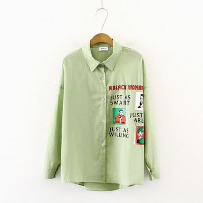 Autumn long-sleeved shirt casual cartoon printed shirt Japanese single-breasted streetwear clothing lapel blouses
Autumn long-sleeved shirt casual cartoon printed shirt Japanese single-breasted streetwear clothing lapel blouses