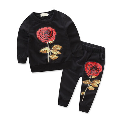 Autumn Infant Baby Girls Long Sleeve Rose Flower Print Sweatshirt TopsPants Trouser Casual Costume Set
Autumn Infant Baby Girls Long Sleeve Rose Flower Print Sweatshirt TopsPants Trouser Casual Costume Set